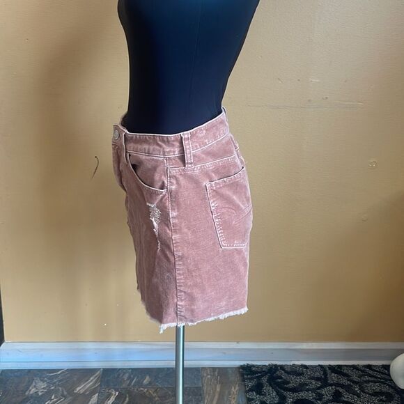 American Eagle Outfitters Women's mauve corduroy Skirt Size 4 - Picture 4 of 11